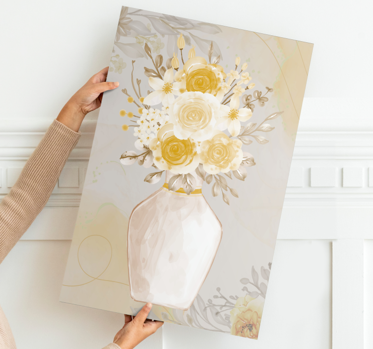 Flowers canvas graceful bloom arrangement - TenStickers