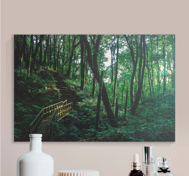 Landscape canvas woodland trail - TenStickers