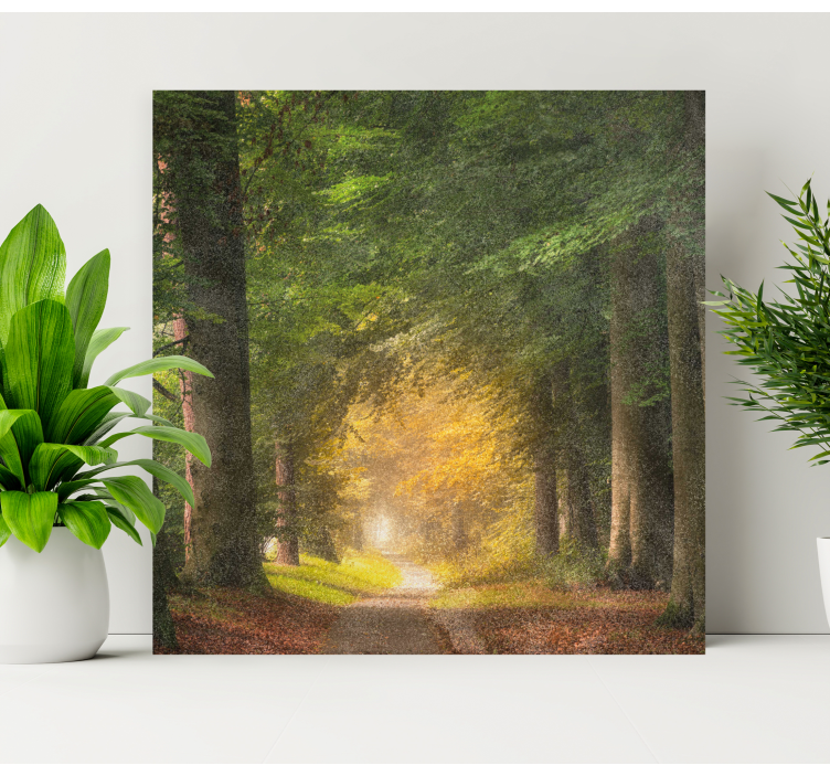 Landscape canvas woodland trail serenity - TenStickers