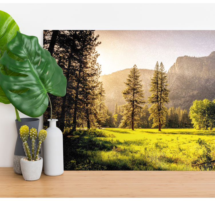 Majestic mountain scenery landscape canvas - TenStickers