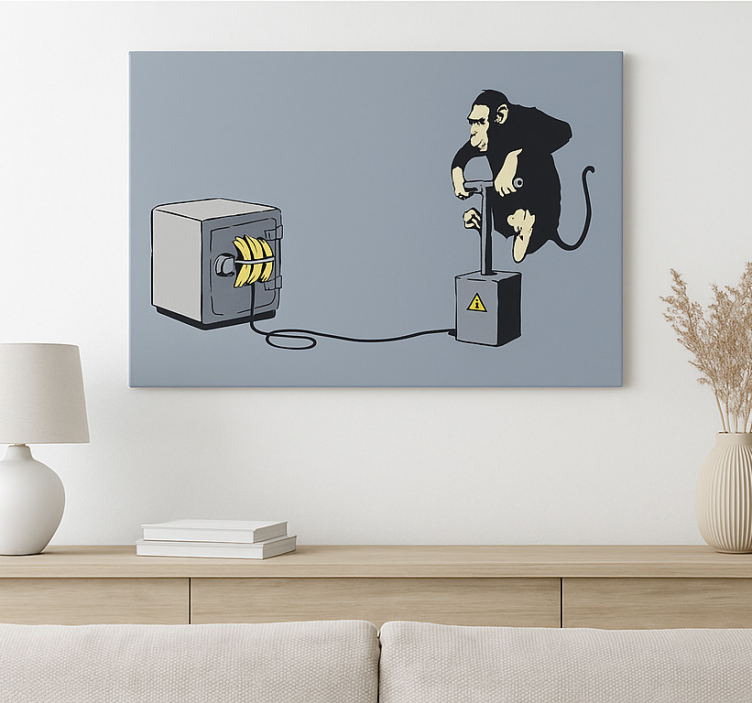 Monkey detonator canvas art - TenStickers