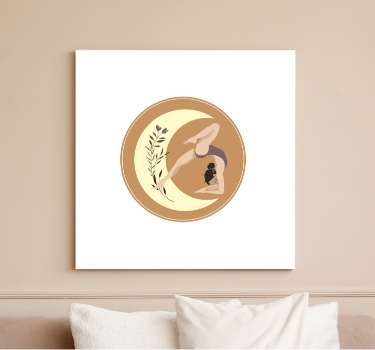 Nursery canvas yoga pose calmness - TenStickers