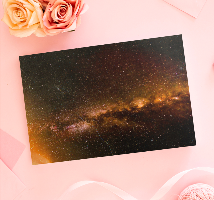 Ornamental canvas print cosmic galaxy artwork - TenStickers