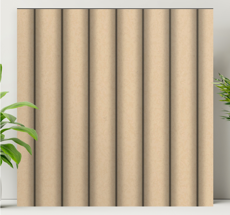 Ornamental canvas print textured vertical stripes - TenStickers