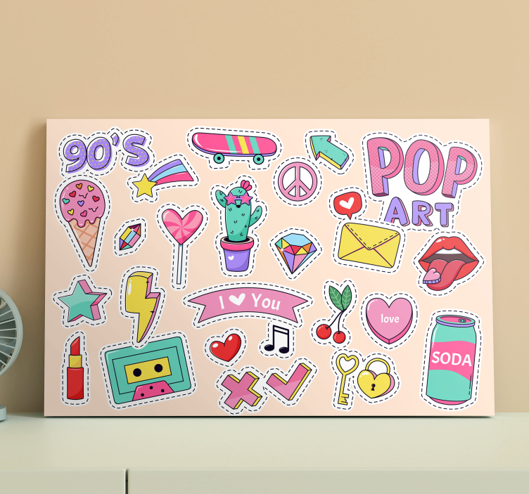 Retro Pop Stickers abstract wall art  1 - TenStickers