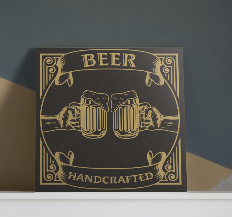 bares rusticos cerveza rustic canvas art - TenStickers