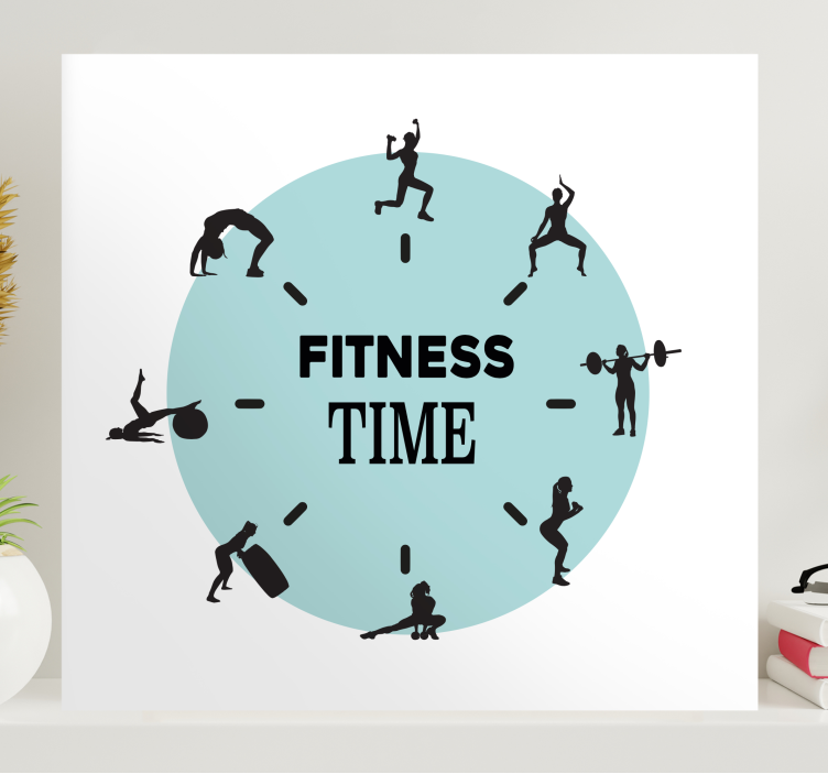 Sports canvas art fitness timepiece - TenStickers