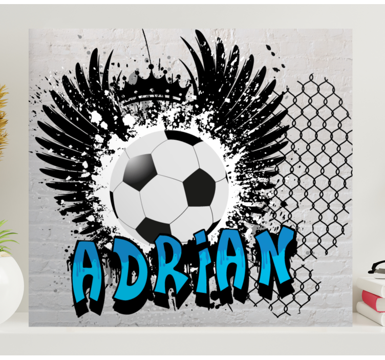 Sports canvas art soccer inspired artwork - TenStickers