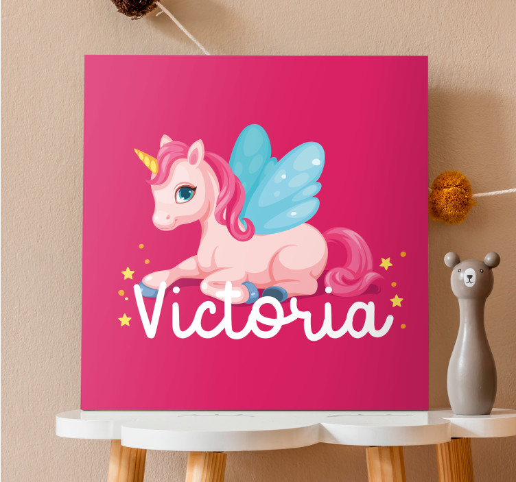 Unicorn pictures framed adorable fantasy being - TenStickers