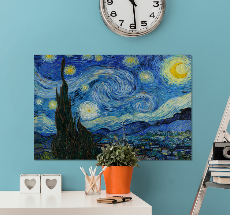 Van Gogh's Starry night  canvas art - TenStickers