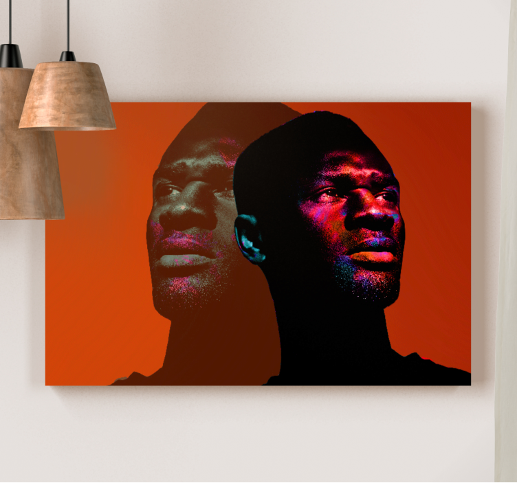 Vibrant Profile Portrait people canvas - TenStickers