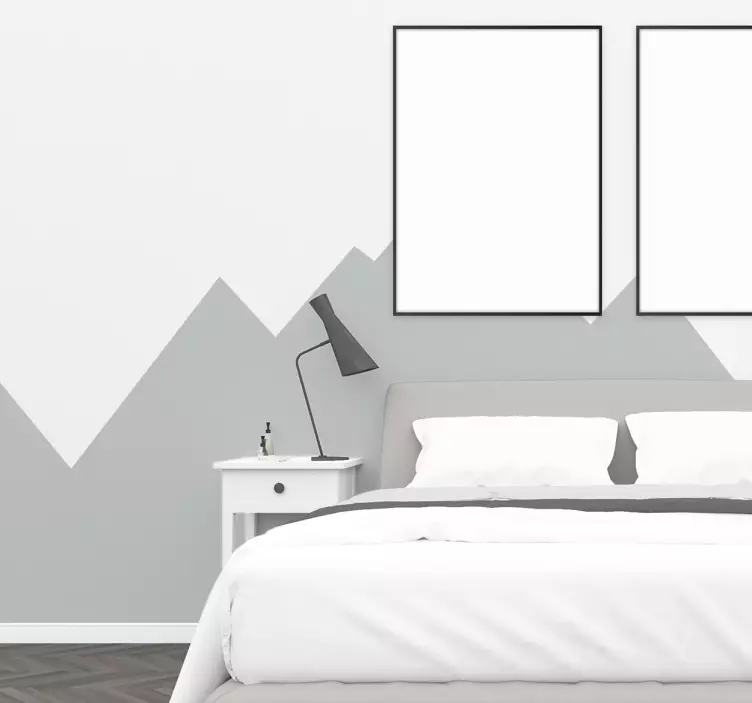 Mountain relief  wall border sticker - TenStickers