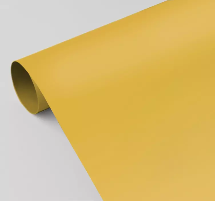 Mustard plain vinyl wall sheet - TenStickers