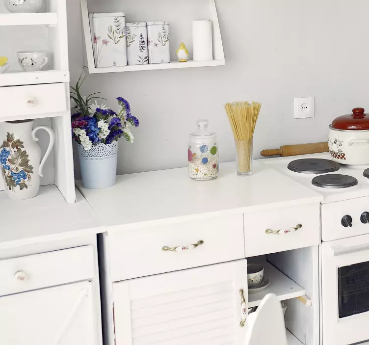 White furniture decal  3600 - TenStickers