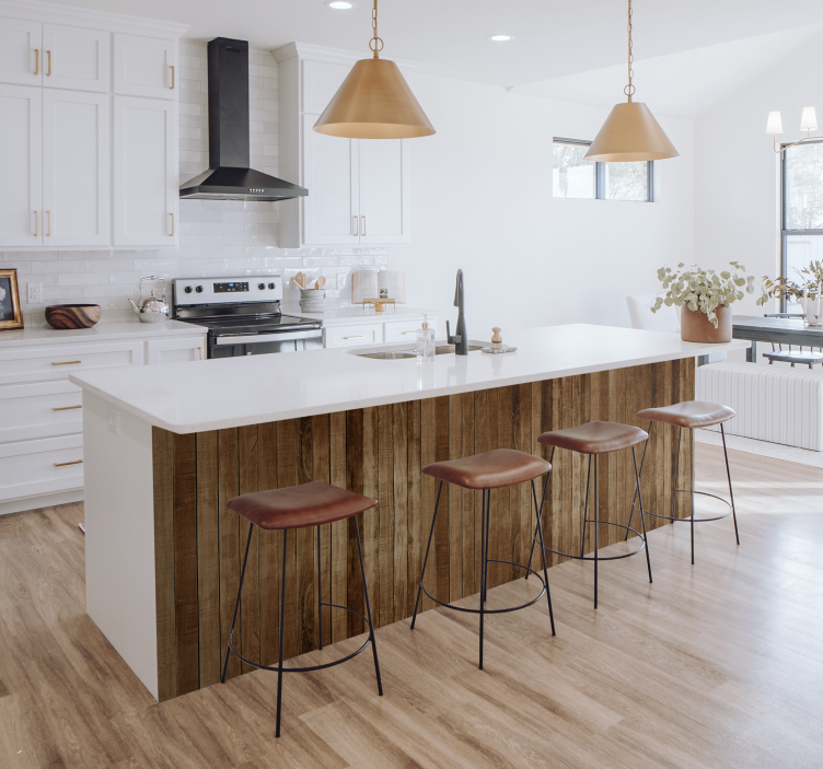 Wood planks furniture decal  3600 - TenStickers