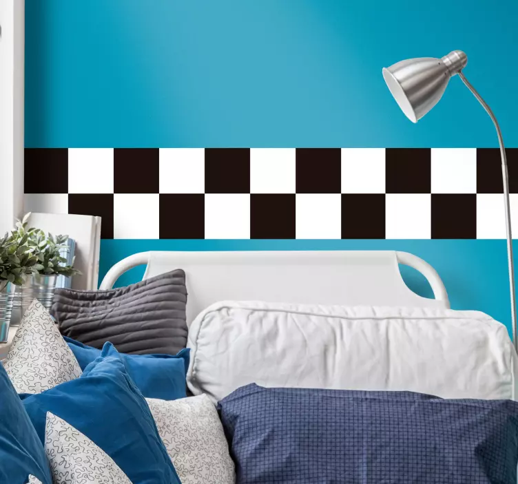 Chequered Flag Sports Sticker - TenStickers