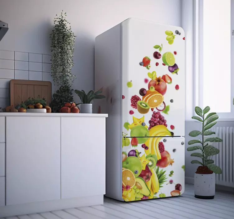 Vinyl Fruits fridge sticker - TenStickers