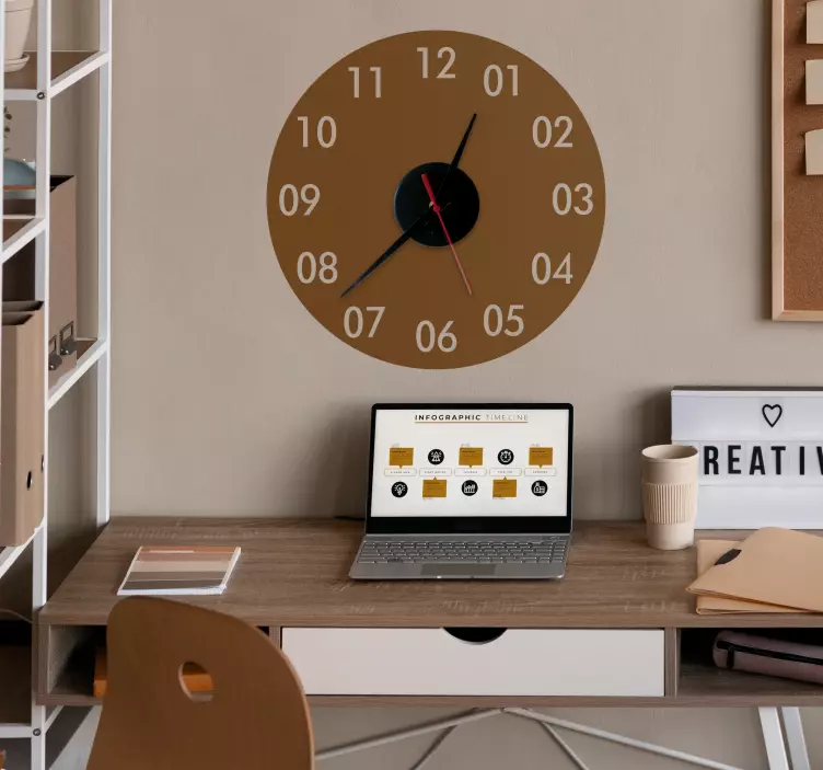 Round Wall Clock Sticker for you - TenStickers