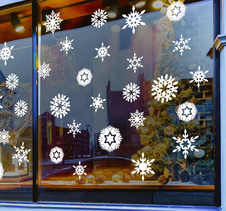 Snowflakes Christmas Sticker - TenStickers