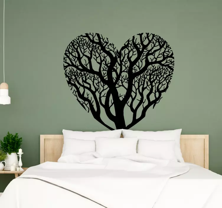 a heart tree - TenStickers
