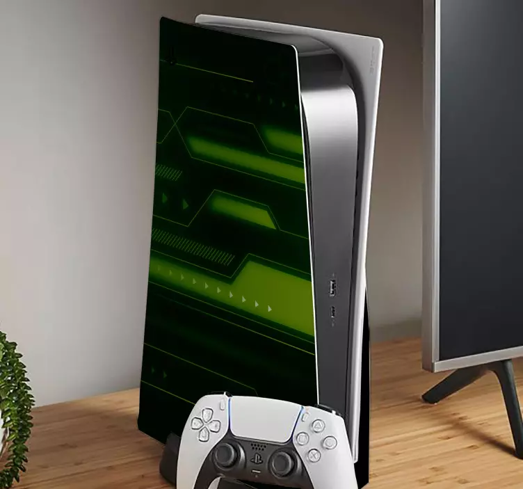 Abstract futurism PS5 stickers - TenStickers