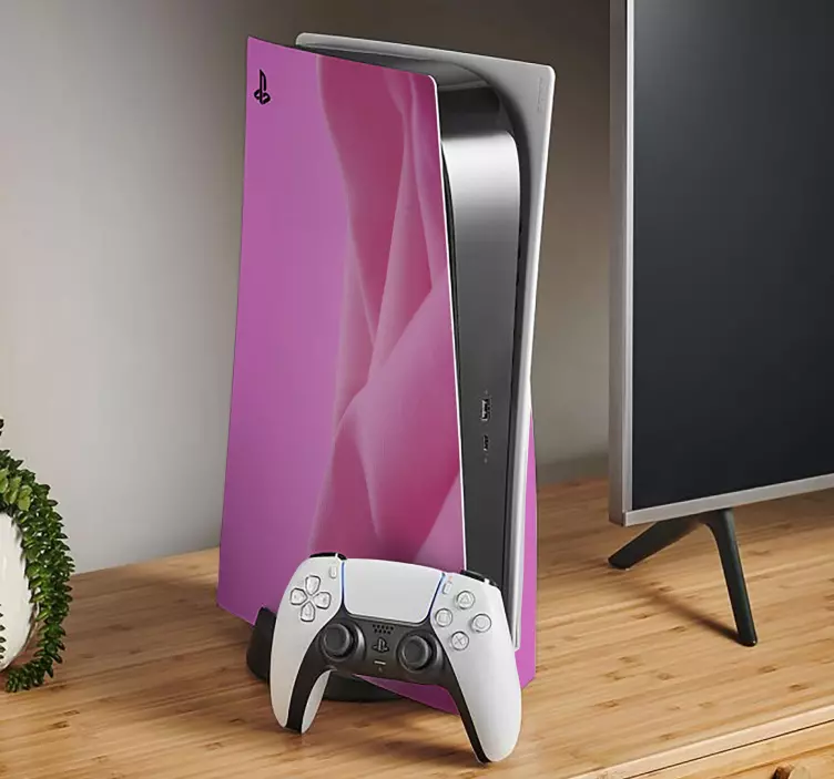 Abstract pink PS5 vinyl skin sticker - TenStickers