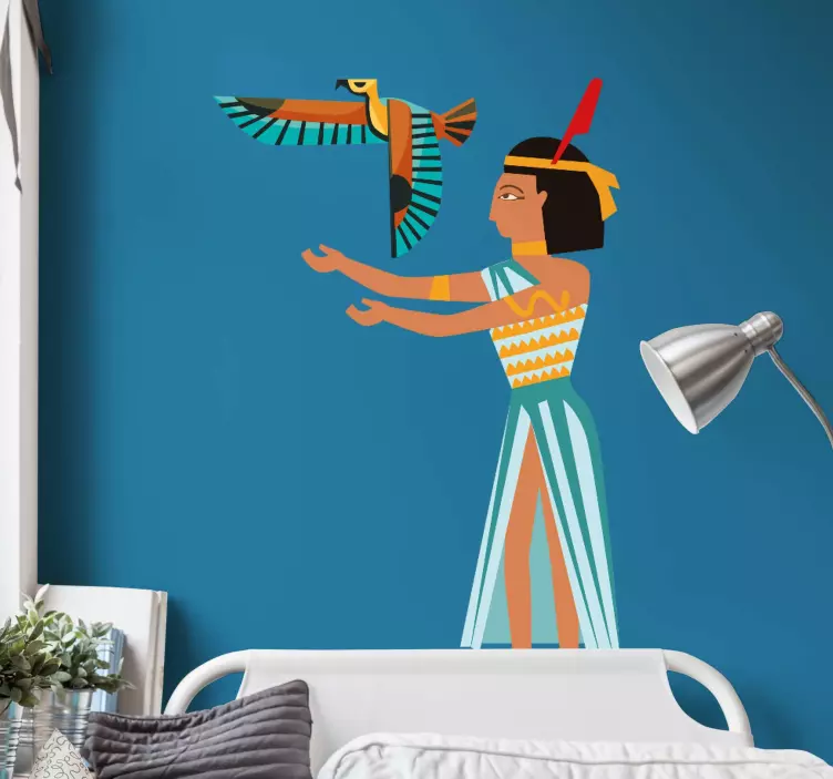 Ancient Egyptian Figure character sticker - TenStickers