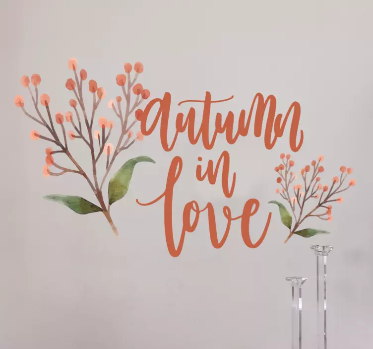 Autumn In Love wall sticker - TenStickers