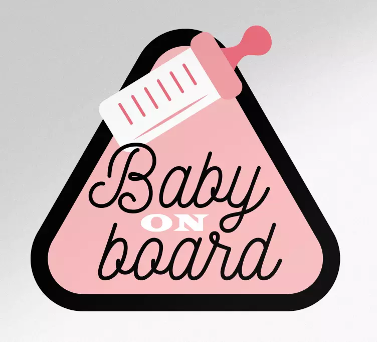 Baby on board sticker baby safety reminder - TenStickers