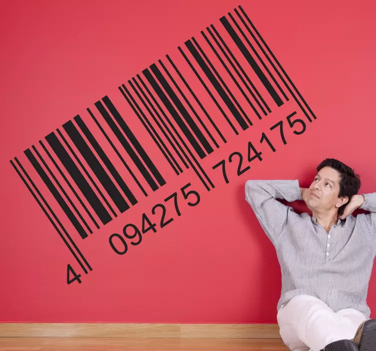Bar Code Wall Sticker - TenStickers
