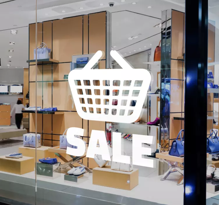 Basket Sale Sticker - TenStickers