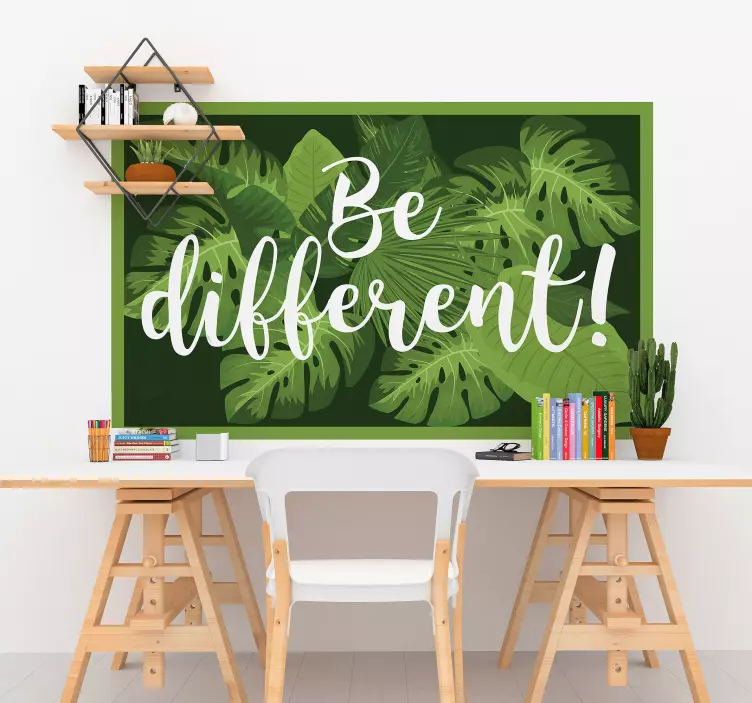 Be Different! nature wall sticker - TenStickers