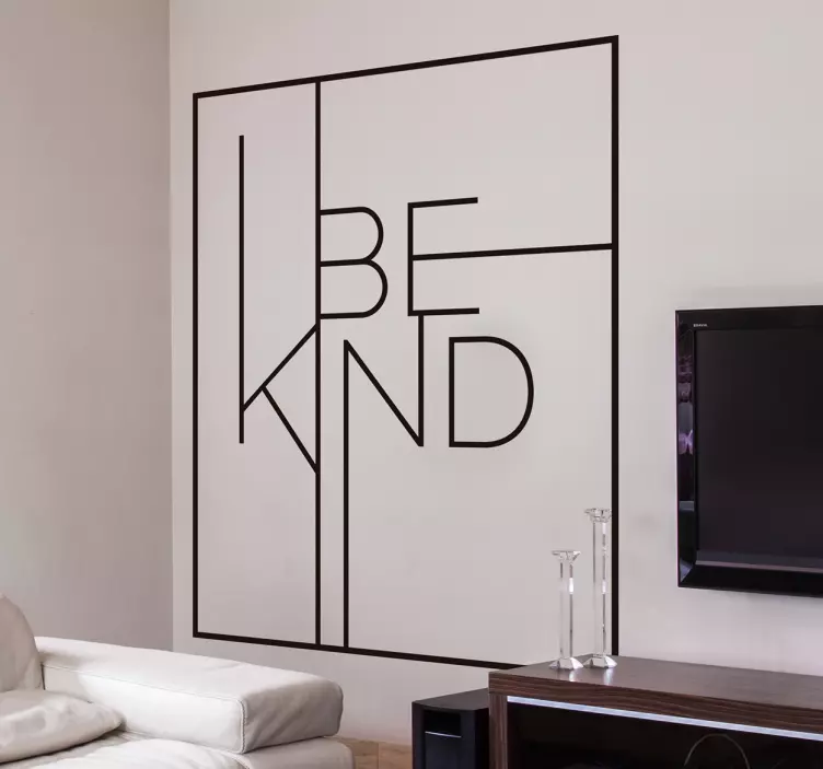 BE KIND MOTIVATIONAL QUOTE wall stickers quotes - TenStickers