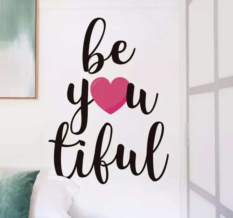 Be-you-tiful Wall sticker - TenStickers