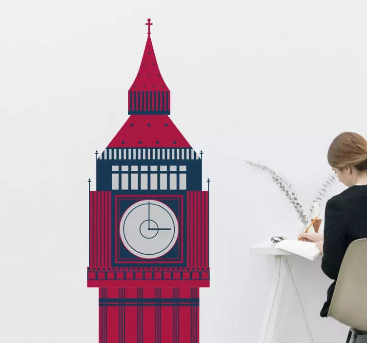 Big Ben Tower Sticker - TenStickers