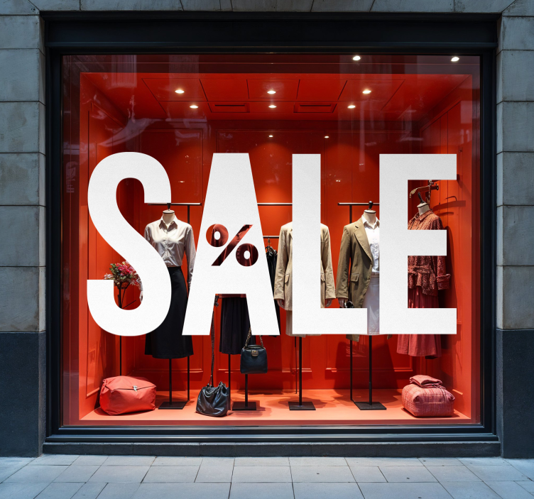 Big letters sales sticker - TenStickers