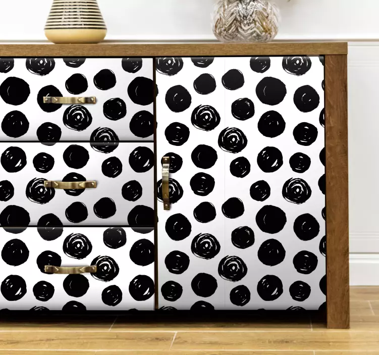 Furniture sticker bold dot pattern - TenStickers