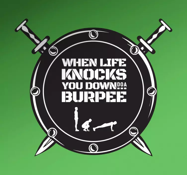Burpee Wall Sticker - TenStickers