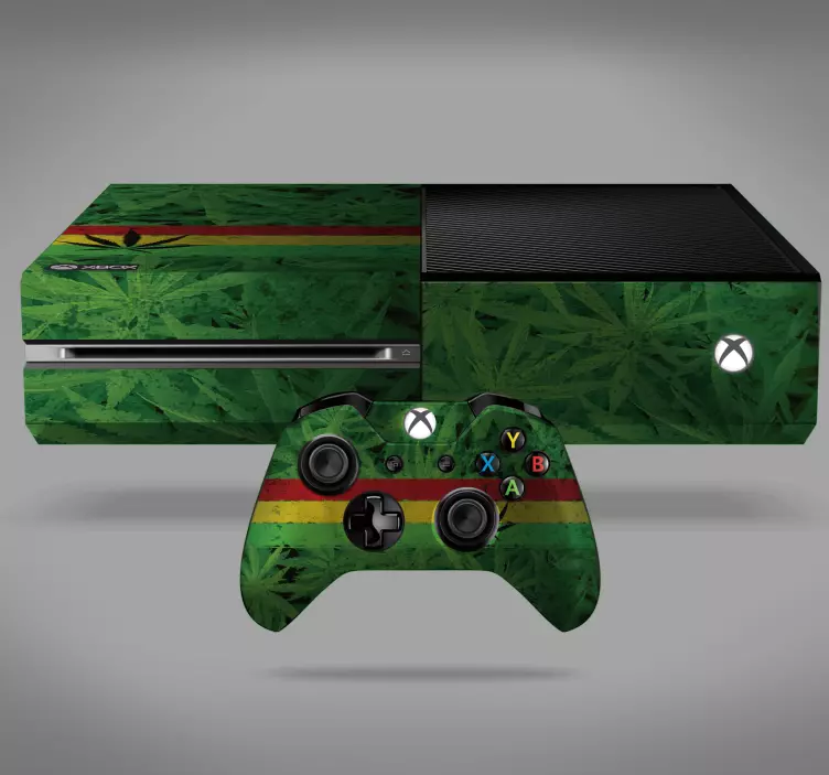 Cannabis Plant Xbox Skin Sticker - TenStickers