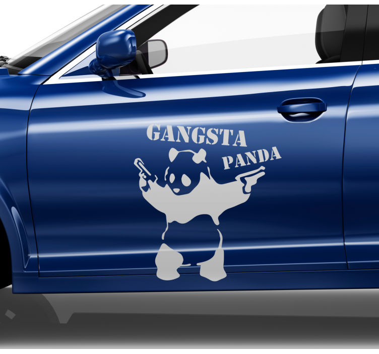 Car sticker panda character design - TenStickers