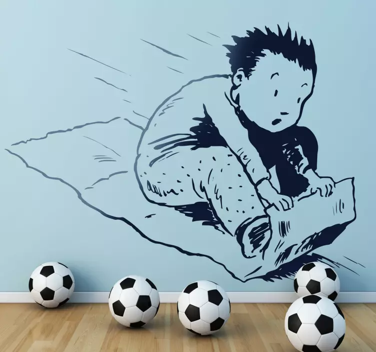 Cardboard Sled Kids Sticker - TenStickers