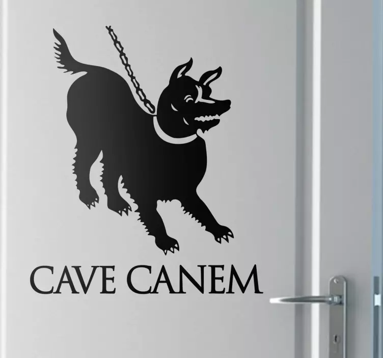 Cave Canem Decal - TenStickers