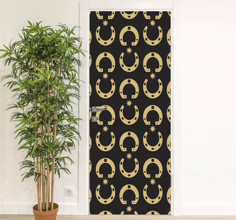 Celestial Patterned Decor door sticker - TenStickers