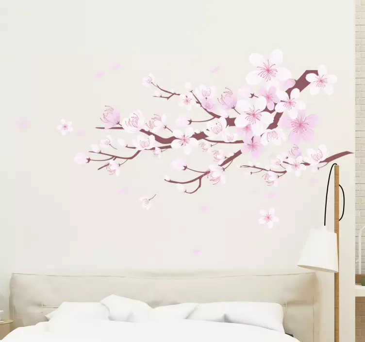 cherrry tree blossom wall sticker - TenStickers