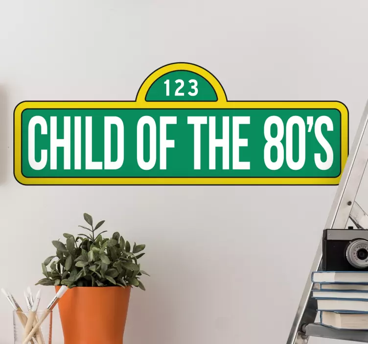 Child Of The 80's Wall Sticker - TenStickers