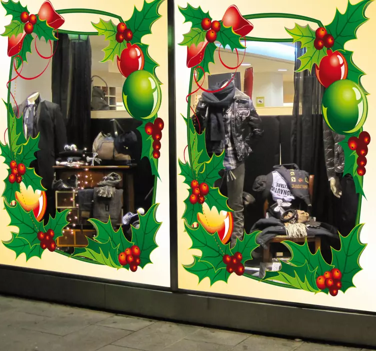 Christmas Frame Decal - TenStickers