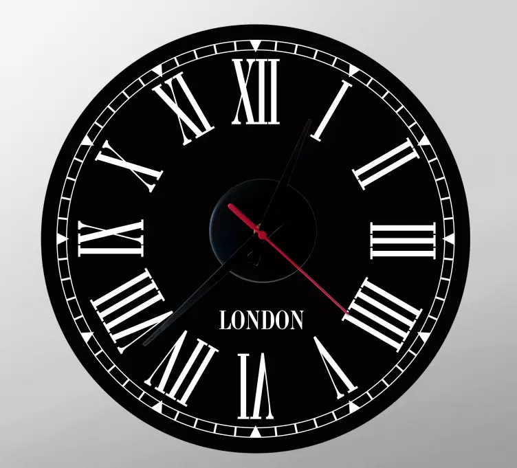 Clock wall sticker classic london clock - TenStickers