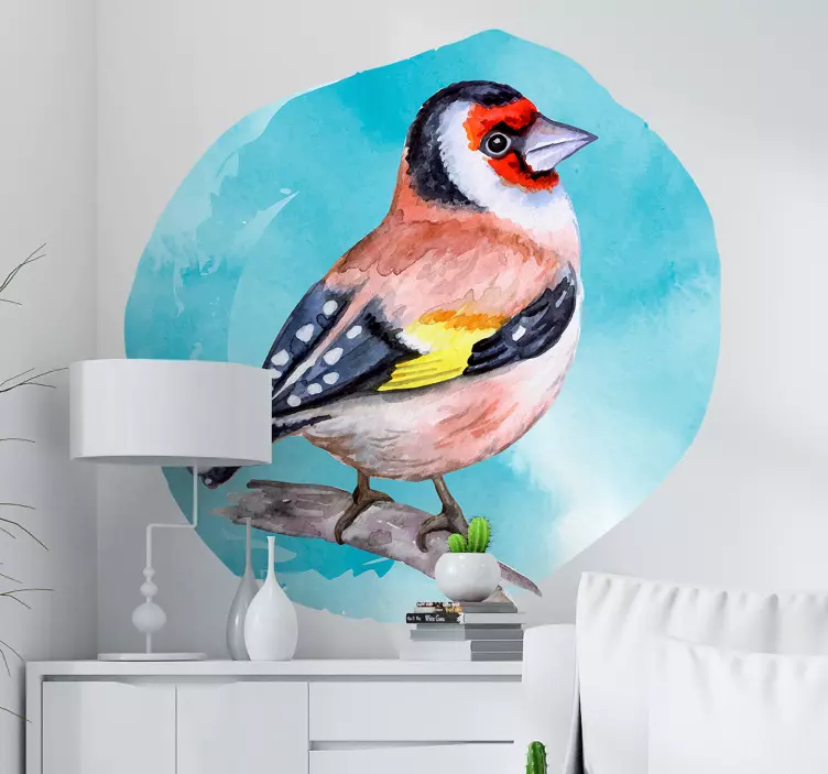 Colorful Watercolor Bird sticker birds - TenStickers