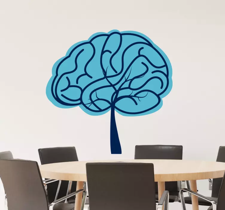 Creative Brain Symbol wall decal - TenStickers