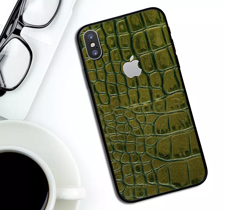 Crocodile Skin iPhone Sticker - TenStickers